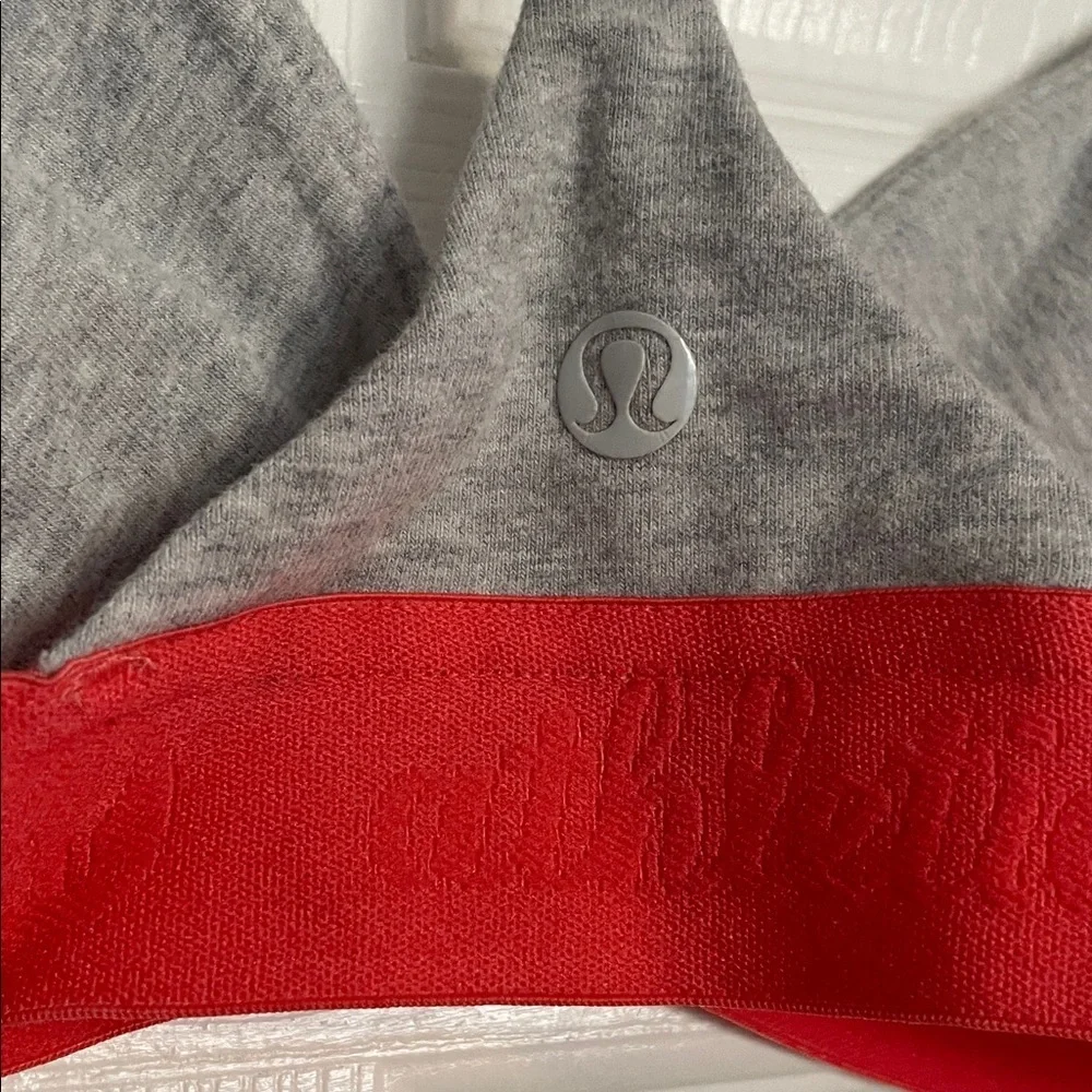 Lululemon Bralette/Sports Bra XS Grey and Coral Color